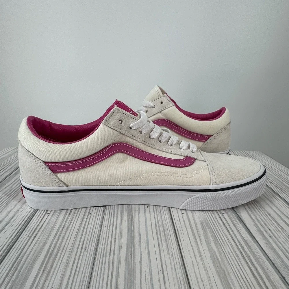 Vans Old Skool Pop Pink Raspberry Rose Suede Canvas Sneakers Mens 12 VN0A38G19M0